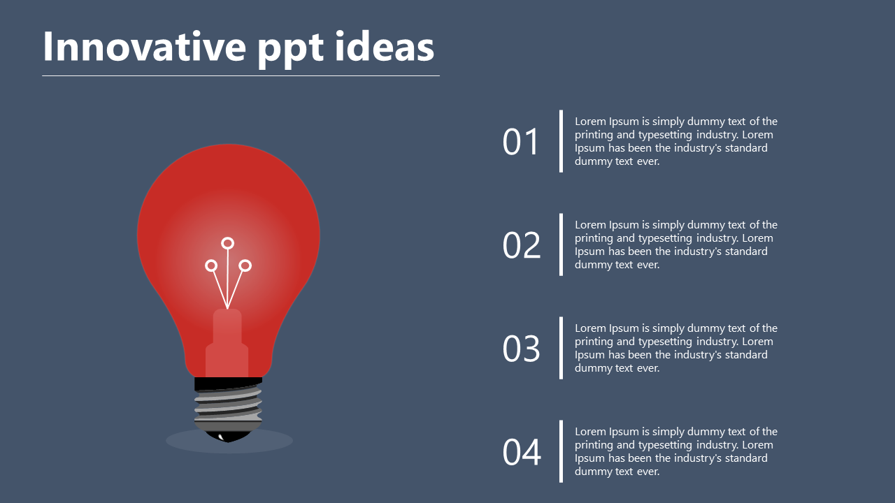 innovative ppt ideas-red